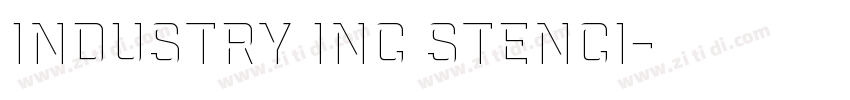 industry inc stenci字体转换